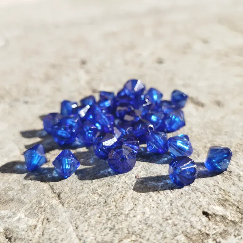 Biconos azules 8 mm