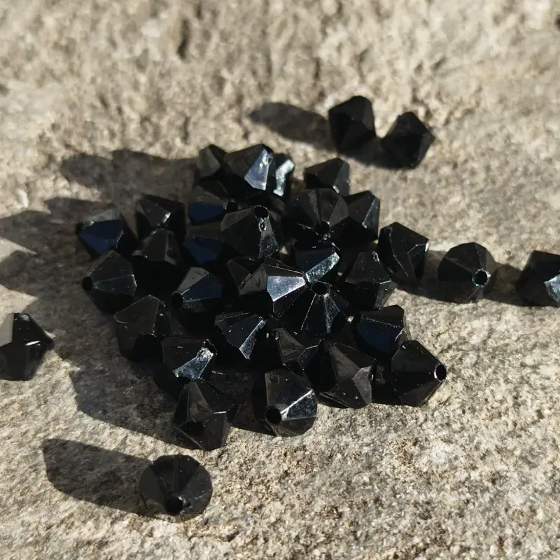 Biconos negros 8 mm