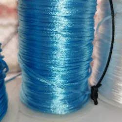 Cola de rata 1 mm azul claro 