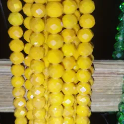 Cristal facetado #10 amarillo 