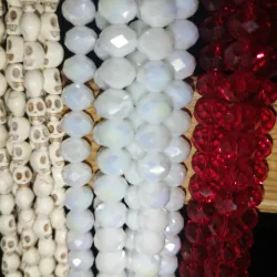 Cristal facetado #10 blanco 