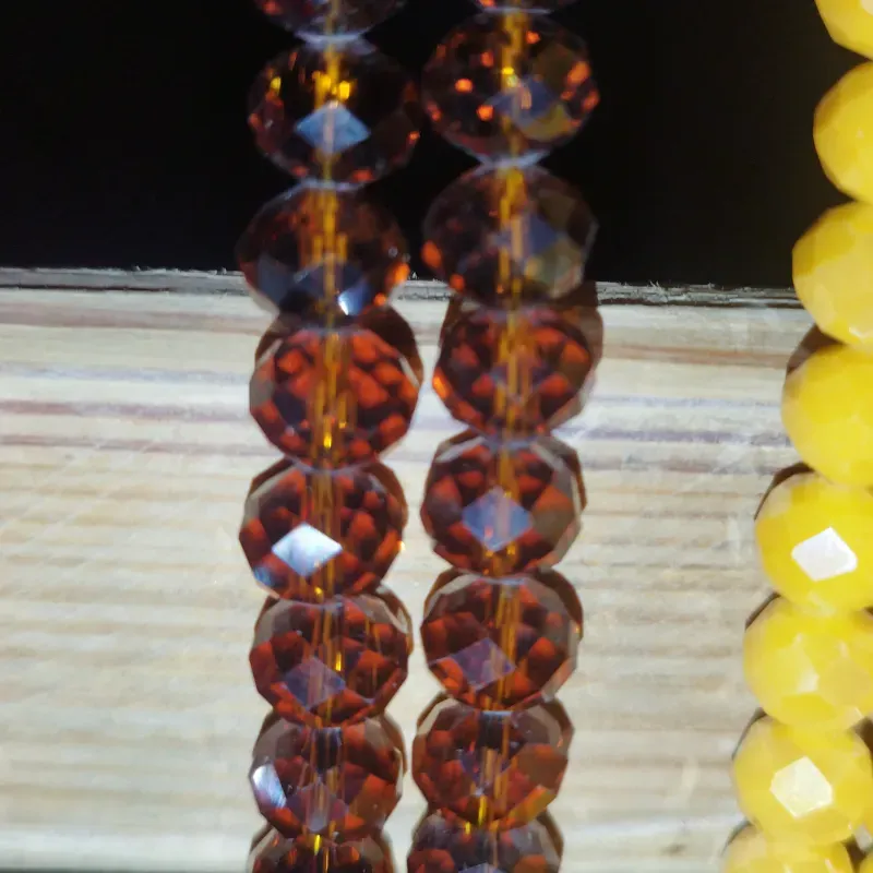 Cristal facetado #10 marrón 