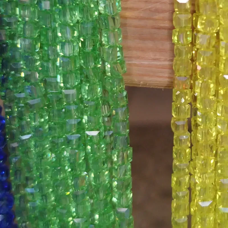 Cubos de cristal 6x6 verde 