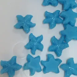 Estrellas marinas azules claras