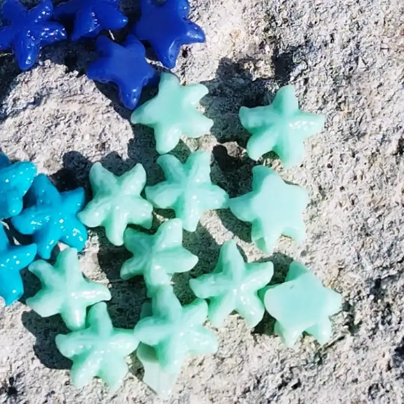 Estrellas marinas verdes