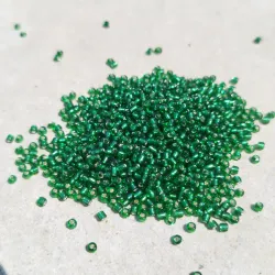 Mostacillas verdes encapsuladas 450g 12/0
