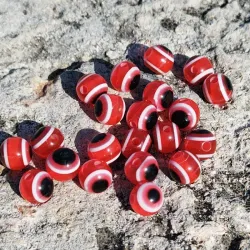Ojo turco rojo 8 mm