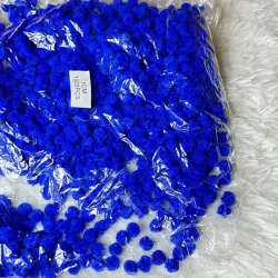 Pompones azules 1 cm