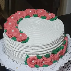 Cake mediano de nata(20cm ×6cm aprox.)