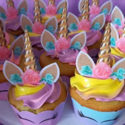 Cupcakes decorados con merengue