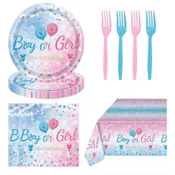 💙💗 Set de Vajilla + stickers para Revelación de Género 💙💗