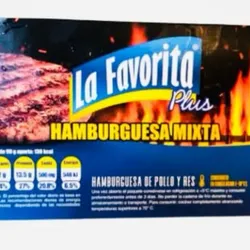 Hamburguesa “La favorita” (pollo y res)