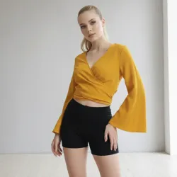 Blusa mostaza panga campana