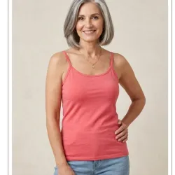 Camiseta de tirantes rosa