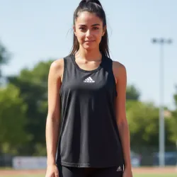 Camiseta deportiva negra ADIDAS
