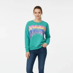 Enguatada verde con brillos