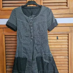 Blusa larga de picos