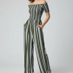 Mono de rayas verdes