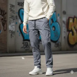 Pantalon deportivo gris