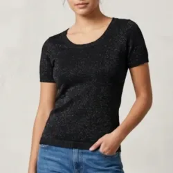 Pulpover negro de punto