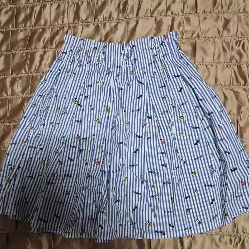 Saya de rayitas azul