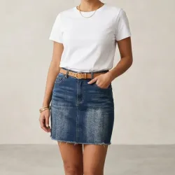 Saya mezclilla oscura