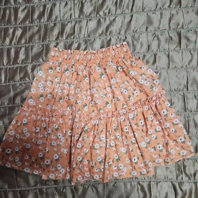 Saya naranja estampada