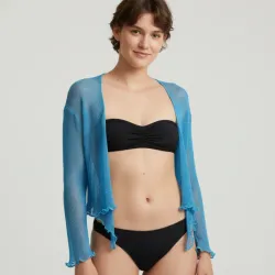 Sobretodo azul de malla