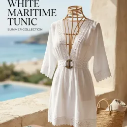 Vestido blanco de hilo