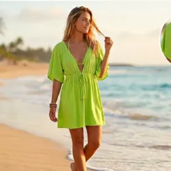 Vestido de playa chillón