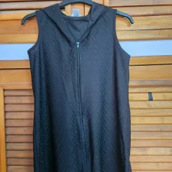 Vestido desmangado playero