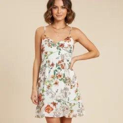 Vestido estampado de flores