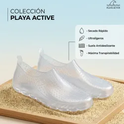 Zapatos de playa transparentes