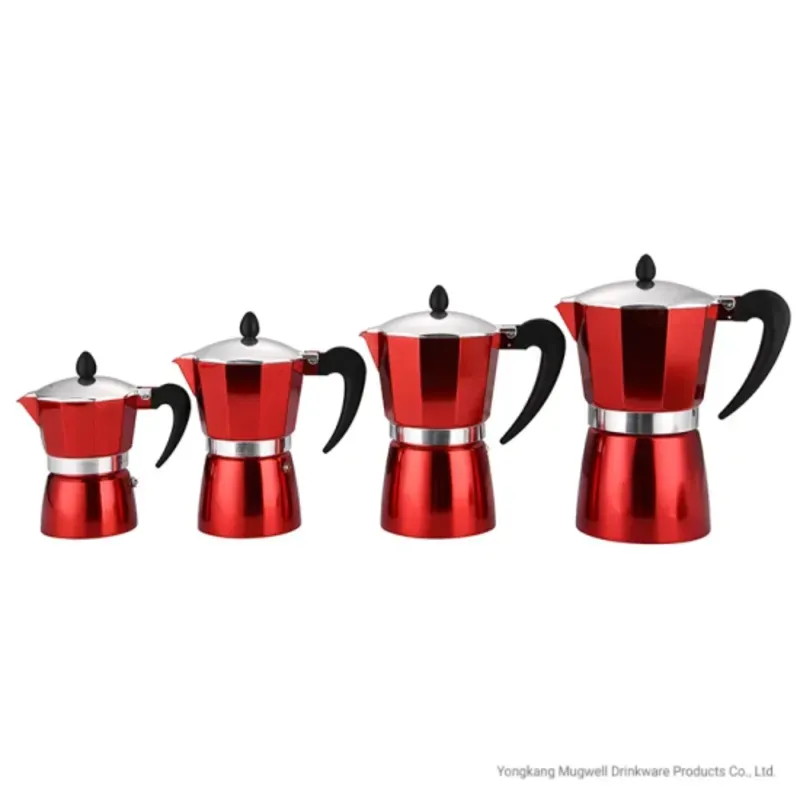 Cafetera Clásica Roja - 3 tazas