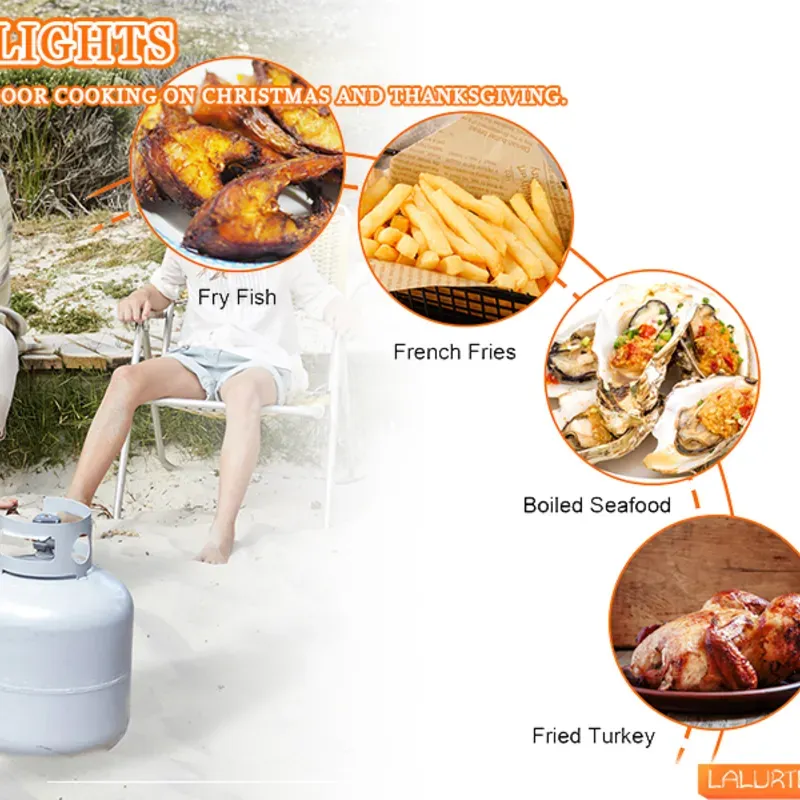 Freidora turka de gas