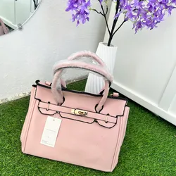 Cartera grande rosa