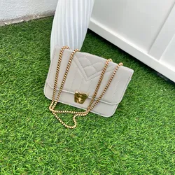Cartera gris correa cadena