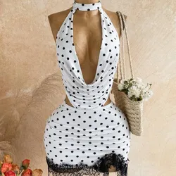 Conjunto blanco de puntos negros