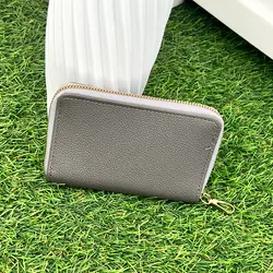 Monedero pequeño gris oscuro