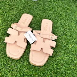 Sandalias bajitas rosa palo
