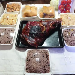 Paleta o pierna asada de cerdo