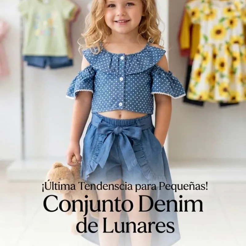 Conjunto de Shorts, Saya y Blusa
