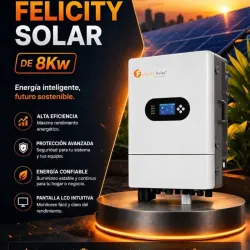 Inversor FELICITY SOLAR de 8kw Híbrido 110v y 220v