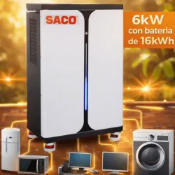 *Kit solar todo en Uno (6 kw de inversor con 16 kw de respaldo