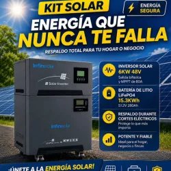 Kit todo en uno _InfinitySolar_ 6kw con 15wh