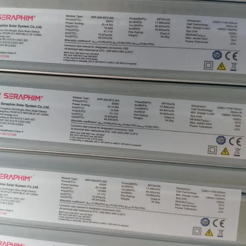 Paneles Solares Monocristalinos Bifaciales 620 w
