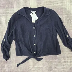 Camisa azul prusia