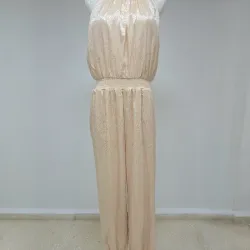 Monopantalón beige satinado