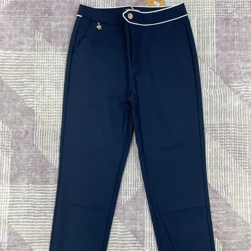 Pantalón de vestir azul prusia 