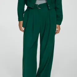 Pantalón verde Mango